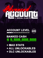 GTA V Modded Account Advanced PC Social Club